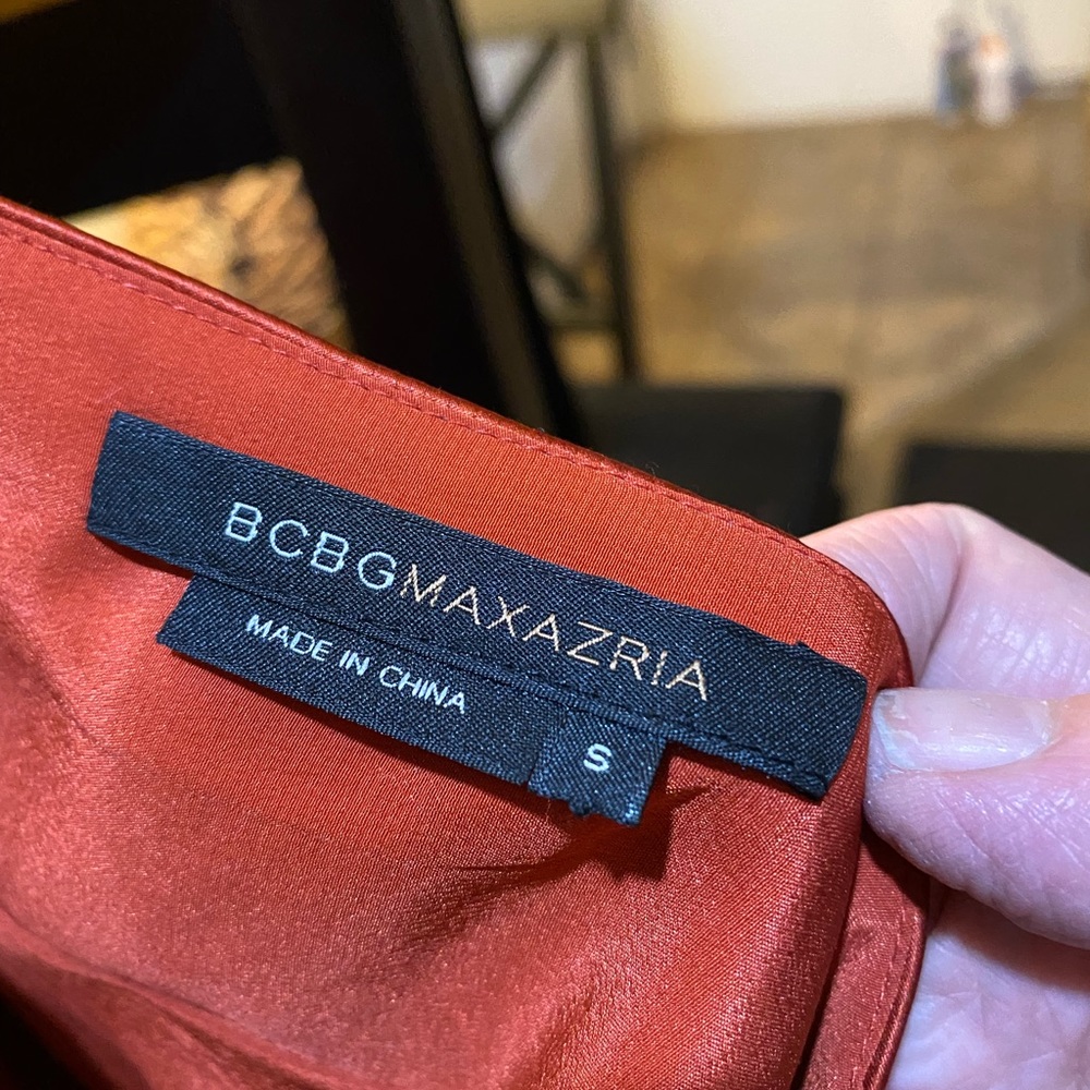 Orange red beautiful dress by Bcbgmaxazaria